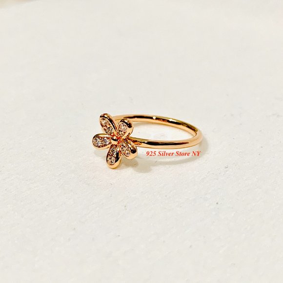 Pandora Rose Gold Dazzling Daisy Ring Clear CZ 180932CZ - Picture 3 of 7